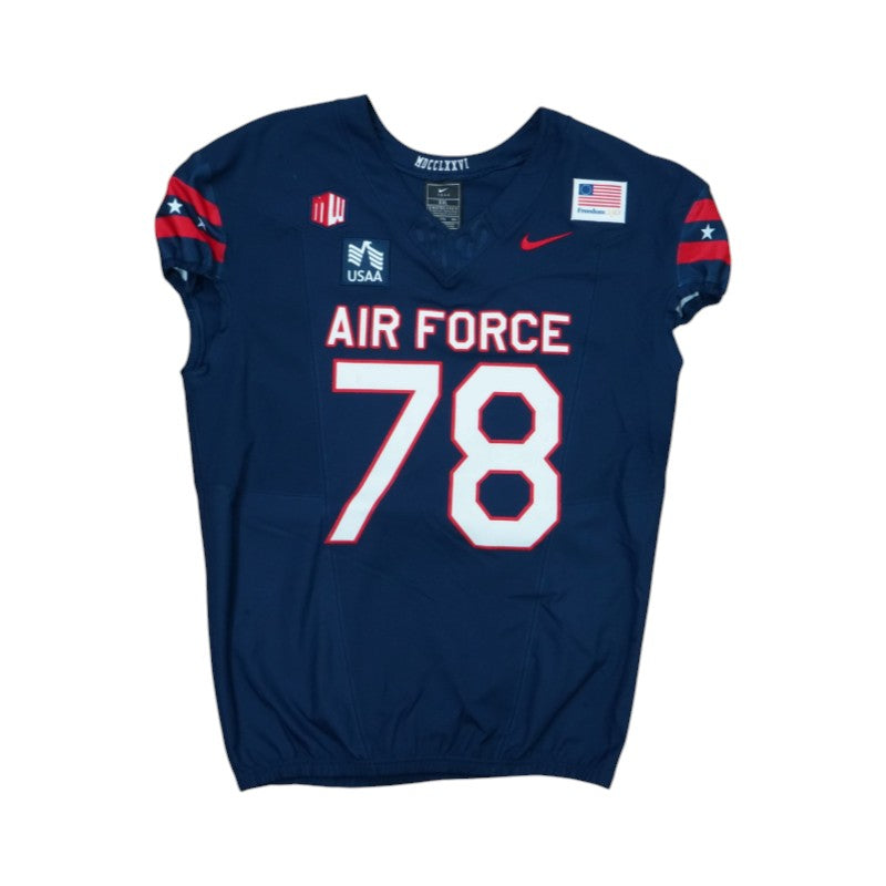 U.S. Air Force Academy Game Issued #78 Jersey 9/5/2026 w/ Freedom 250 Patch