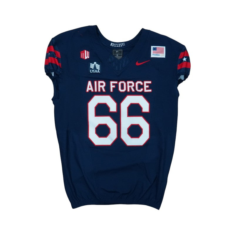 U.S. Air Force Academy Game Issued #66 Jersey 9/5/2026 w/ Freedom 250 Patch