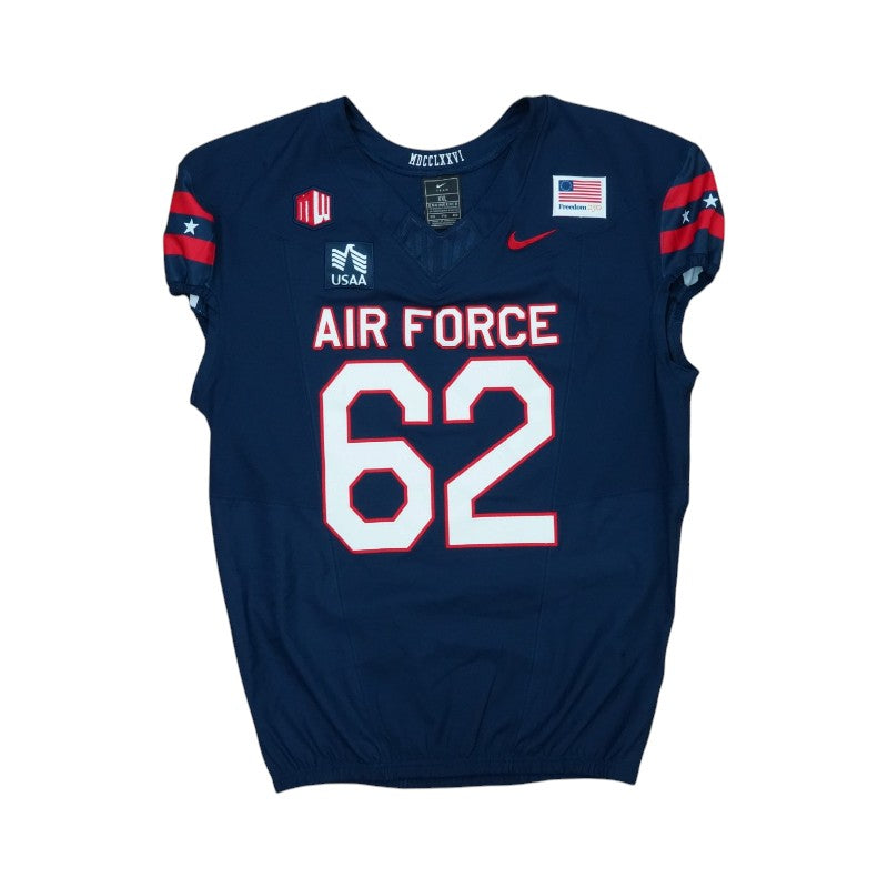 U.S. Air Force Academy Game Issued #62 Jersey 9/5/2026 w/ Freedom 250 Patch