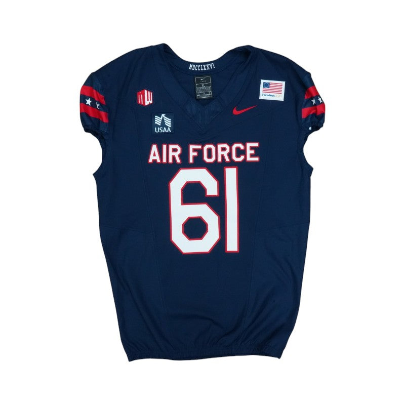 U.S. Air Force Academy Game Issued #61 Jersey 9/5/2026 w/ Freedom 250 Patch