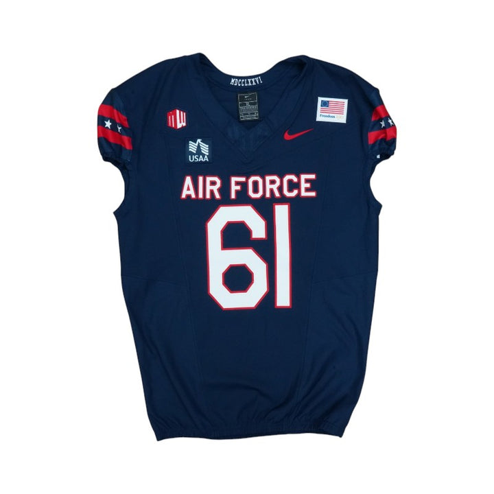 U.S. Air Force Academy Game Issued #61 Jersey 9/5/2026 w/ Freedom 250 Patch