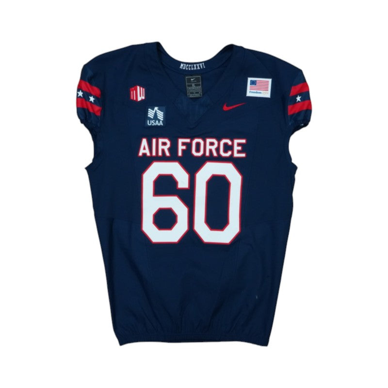 U.S. Air Force Academy Game Issued #60 Jersey 9/5/2026 w/ Freedom 250 Patch