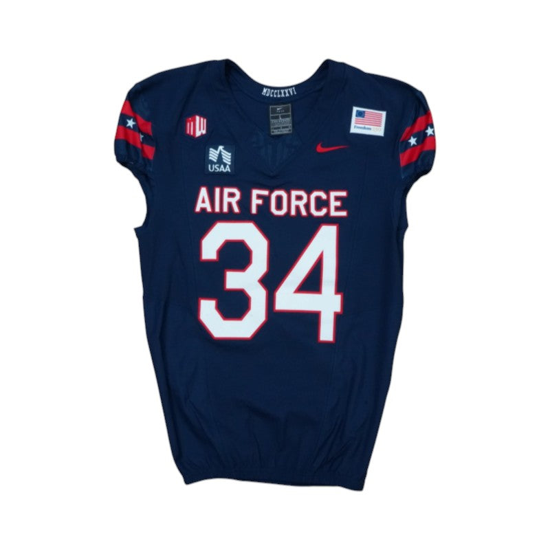 U.S. Air Force Academy Game Issued #34 Jersey 9/5/2026 w/ Freedom 250 Patch