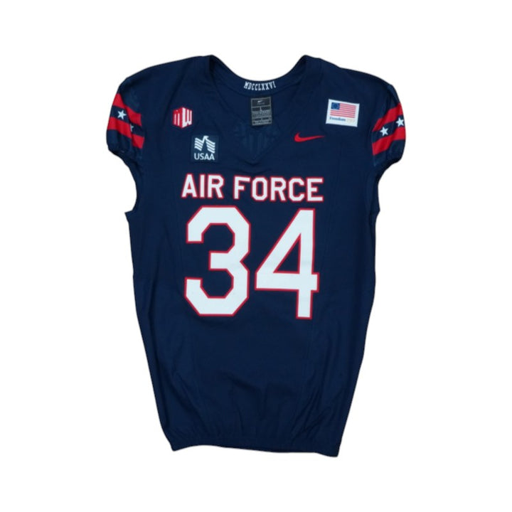 U.S. Air Force Academy Game Issued #34 Jersey 9/5/2026 w/ Freedom 250 Patch