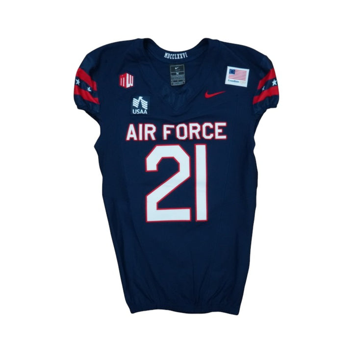 U.S. Air Force Academy Game Issued #21 Jersey 9/5/2026 w/ Freedom 250 Patch