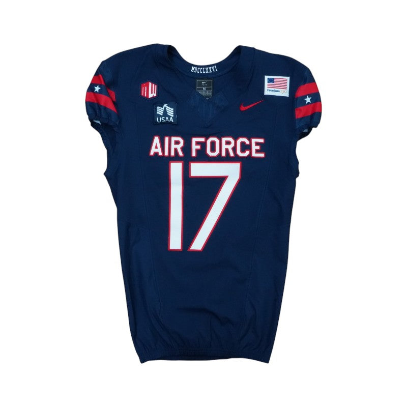 U.S. Air Force Academy Game Issued #17 Jersey 9/5/2026 w/ Freedom 250 Patch