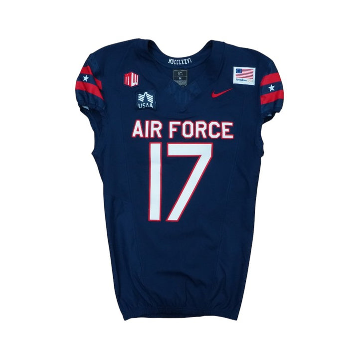 U.S. Air Force Academy Game Issued #17 Jersey 9/5/2026 w/ Freedom 250 Patch