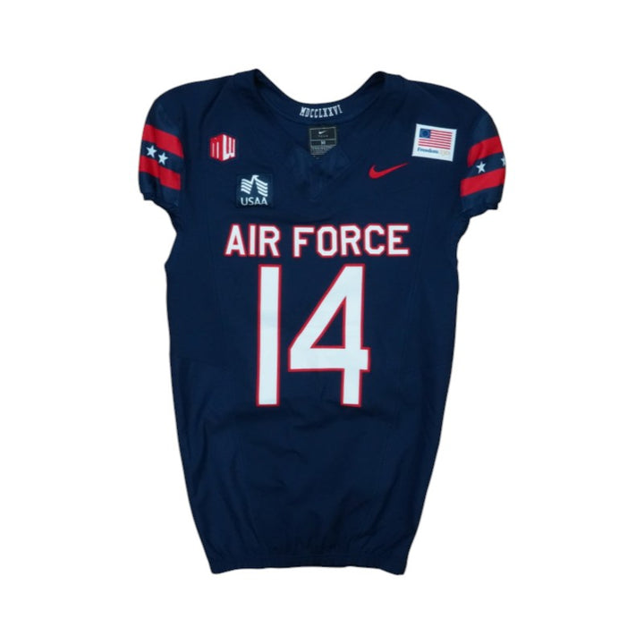 U.S. Air Force Academy Game Issued #14 Jersey 9/5/2026 w/ Freedom 250 Patch