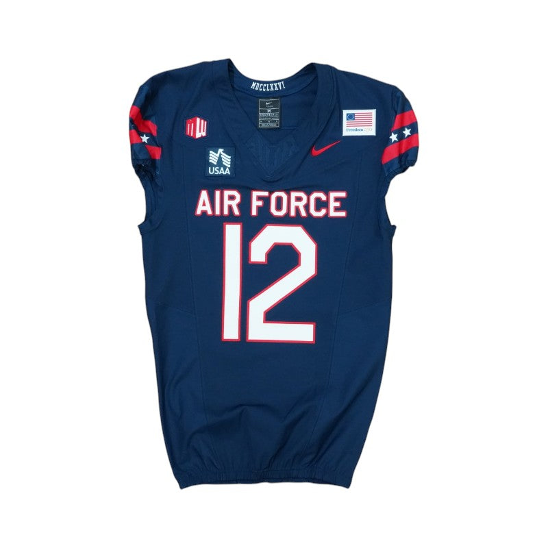 U.S. Air Force Academy Game Issued #12 Jersey 9/5/2026 w/ Freedom 250 Patch