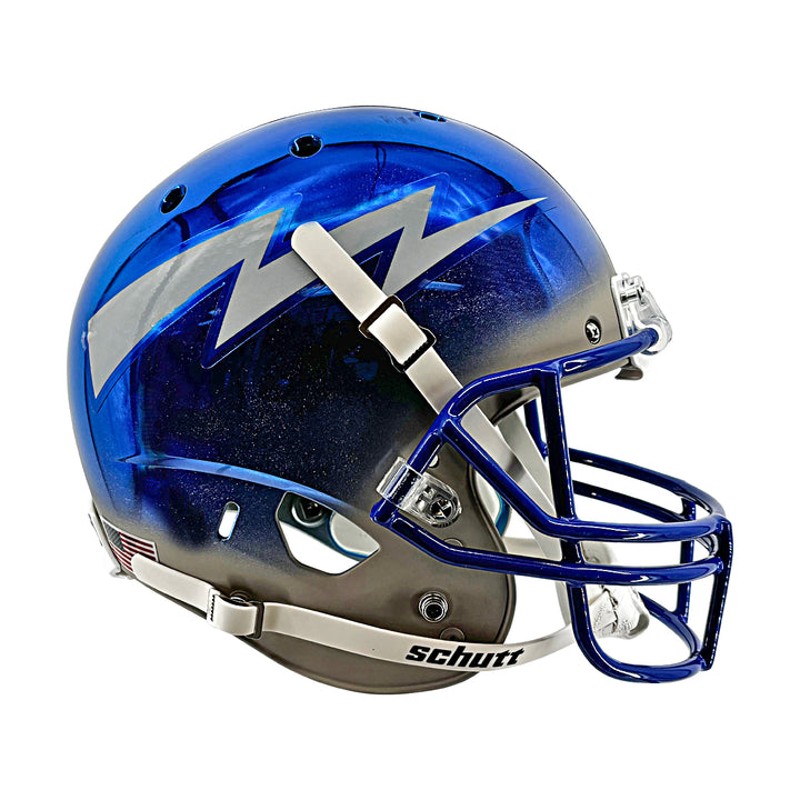 US Air Force Academy Replica Schutt Blue/Grey Chrome Alt 5 Full Size Helmet