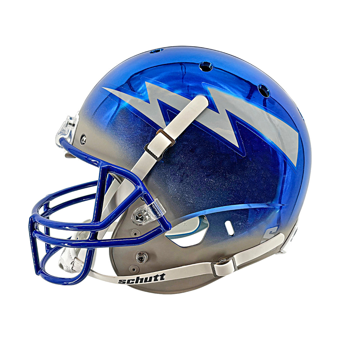 US Air Force Academy Replica Schutt Blue/Grey Chrome Alt 5 Full Size Helmet