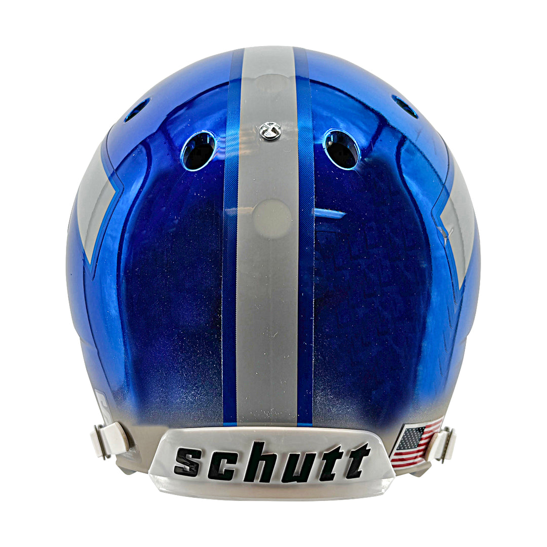 US Air Force Academy Replica Schutt Blue/Grey Chrome Alt 5 Full Size Helmet