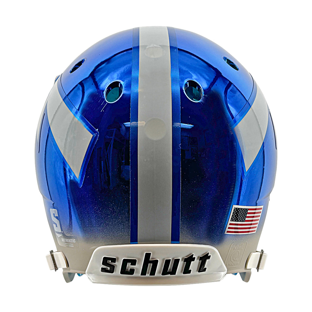 U.S. Air Force Academy Authentic Schutt Blue/Grey Chrome Alt 5 Full Size Helmet