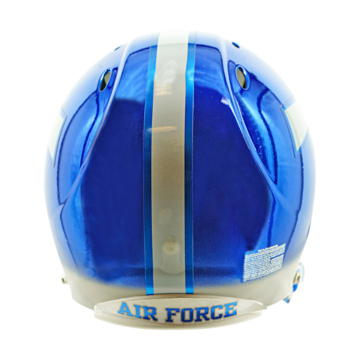 U.S. Air Force Academy Authentic 2016 Schutt Blue/Grey Chrome Full Size Helmet