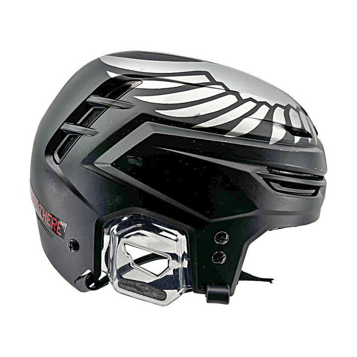 US Air Force Academy Game Used AFSOC Black Warrior Hockey Helmet Size M