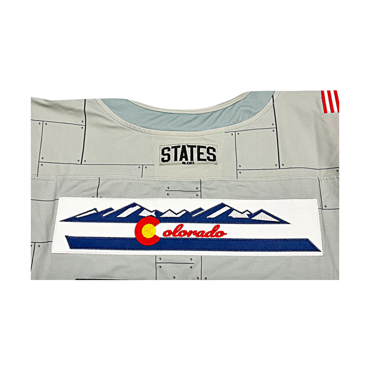 US Air Force Academy F16 Red Pyscho Patch Large #25 Hockey Jersey