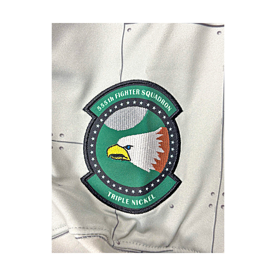 US Air Force Academy F16 Green Pyscho Patch Large #25 Hockey Jersey 