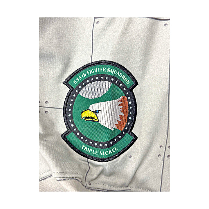 US Air Force Academy F16 Green Pyscho Patch Large #25 Hockey Jersey 