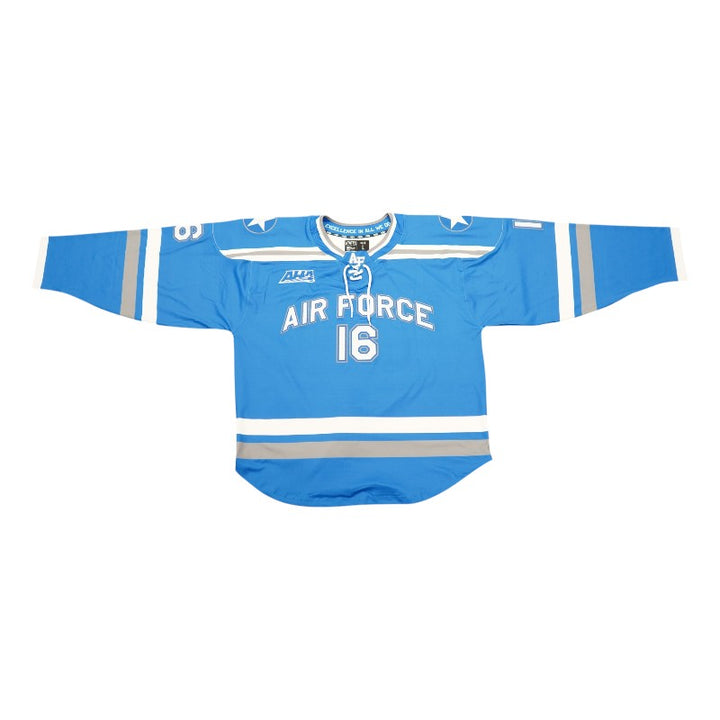 U.S. Air Force Academy 2025 Game Issued Blue States #16 Hockey Jersey Sz L