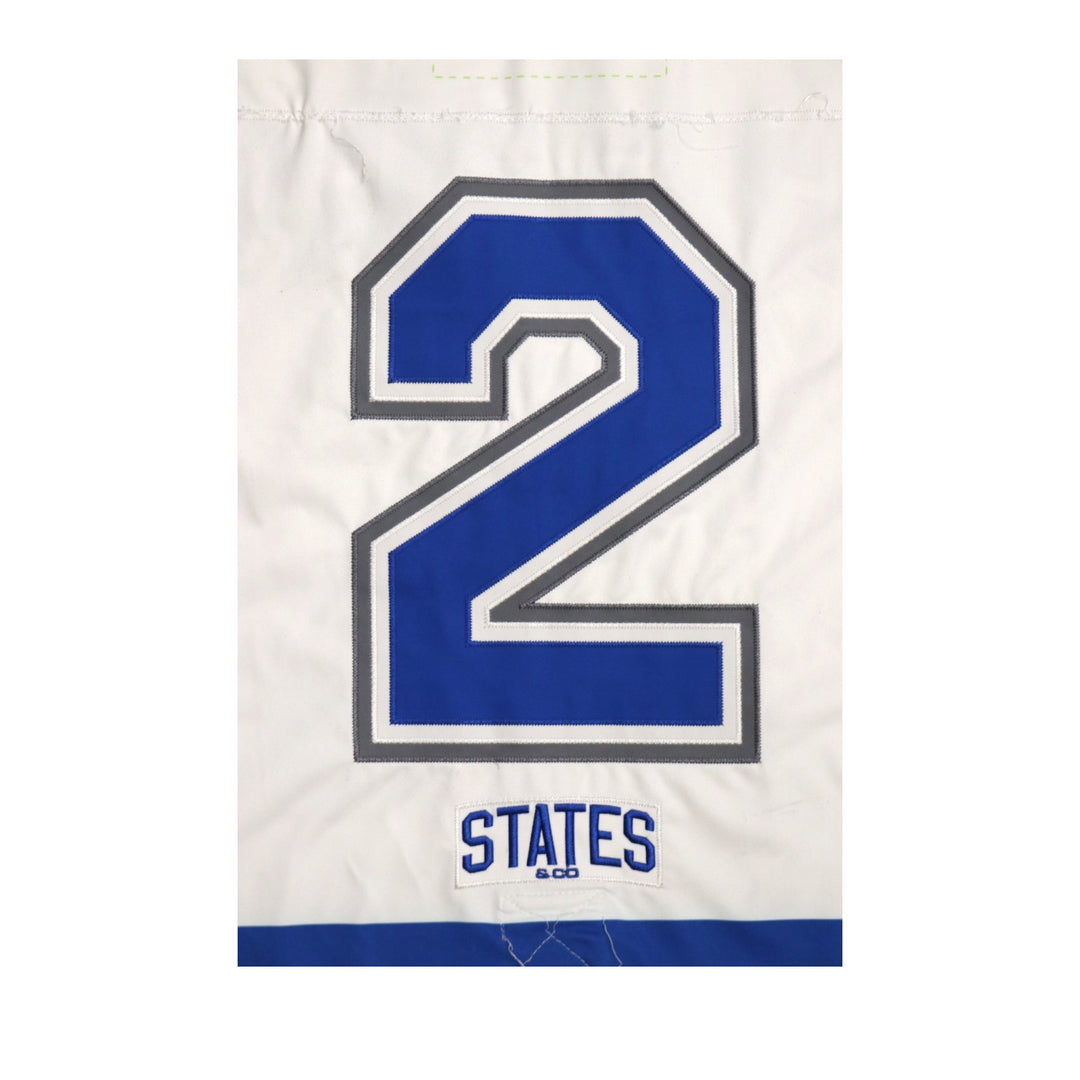 U.S. Air Force Academy Game Used #2 White AIR FORCE Home Hockey Jersey Size XL
