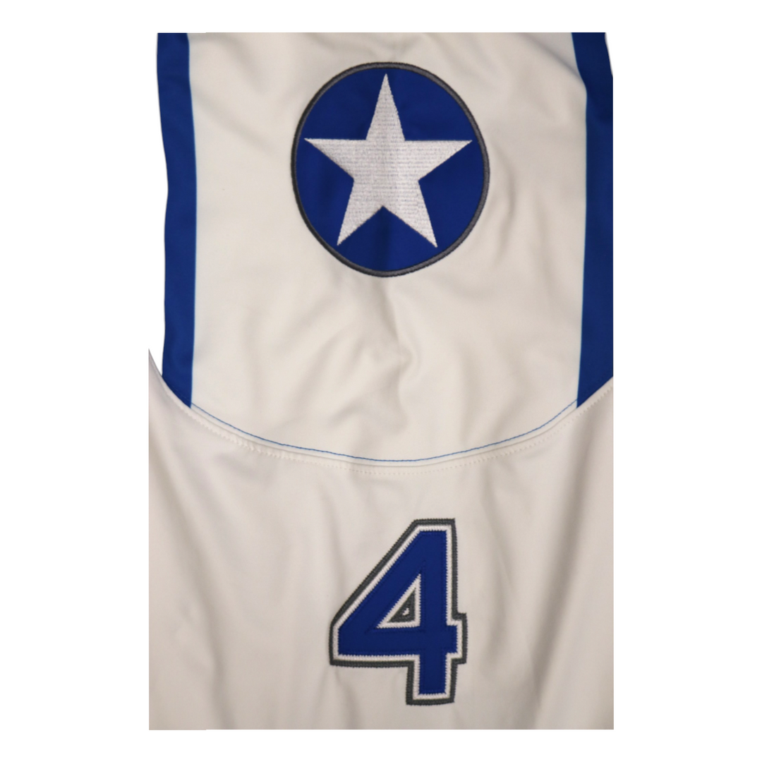 U.S. Air Force Academy Game Used #4 White AIR FORCE Home Hockey Jersey Size M