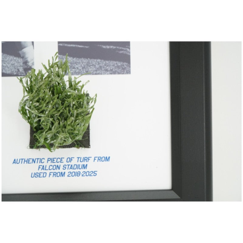 US Air Force Academy Authentic Turf and Goalpost from Falcon Stadium Framed Collage USAF/CX COA
