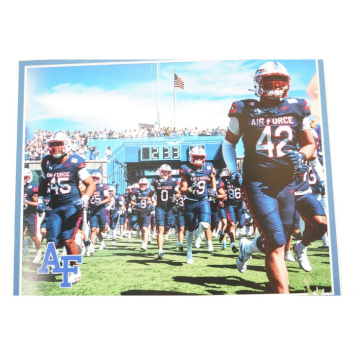 US Air Force Academy Framed Collage with Authentic Piece of Falcon Stadium Turf USAF/CX COA