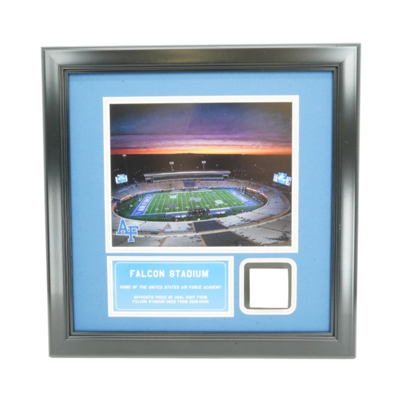 US Air Force Academy Framed Collage with Authentic Piece of Falcon Stadium Goalpost USAF/CX COA