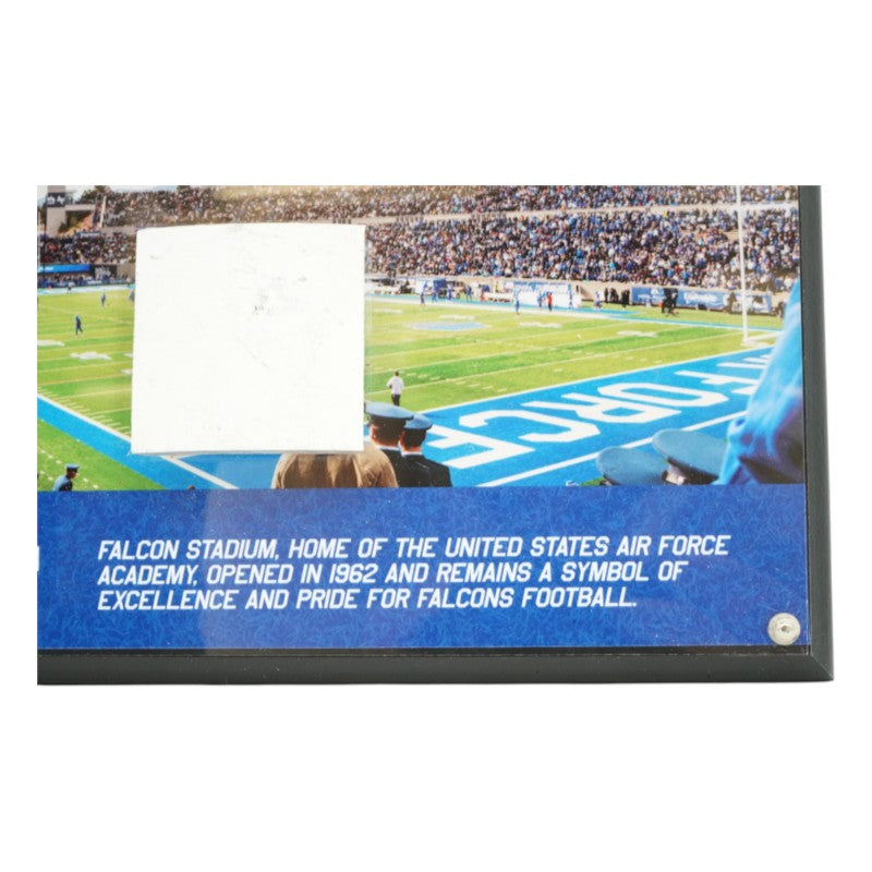 US Air Force Academy Authentic Piece of Falcon Stadium Goalpost Plaque USAF/CX COA