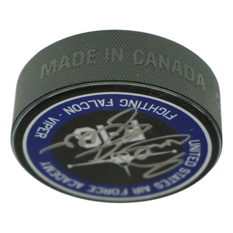 Frank Serratore U.S. Air Force Academy 2025 Game Issued F16 555th Squadron Hockey Puck