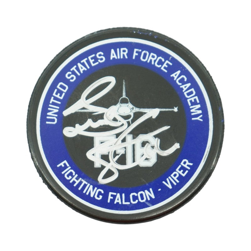 Frank Serratore U.S. Air Force Academy 2025 Game Issued F16 Red Eye Hockey Puck