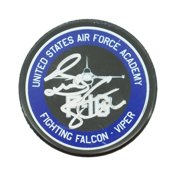 Frank Serratore U.S. Air Force Academy 2025 Game Issued F16 Red Eye Hockey Puck