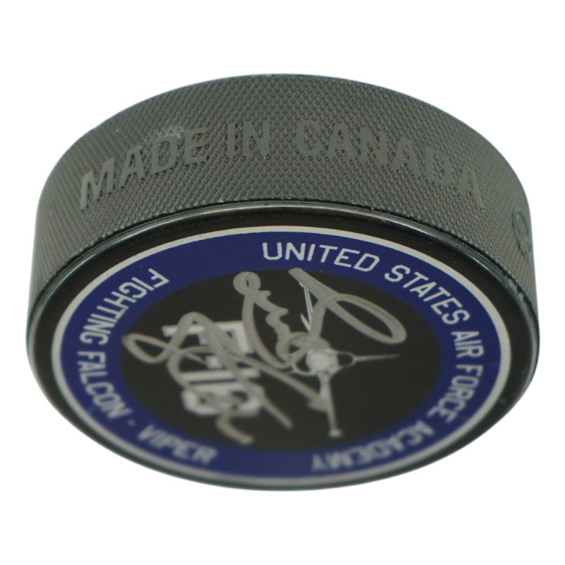 Frank Serratore U.S. Air Force Academy 2025 Game Issued F16 Red Eye Hockey Puck