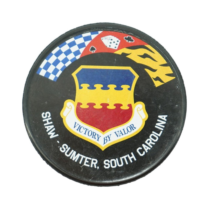 Frank Serratore U.S. Air Force Academy 2025 Game Issued F16 Victory By Valor Hockey Puck