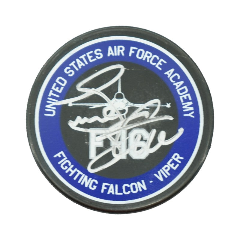 Frank Serratore U.S. Air Force Academy 2025 Game Issued F16 120th Squadron Hockey Puck