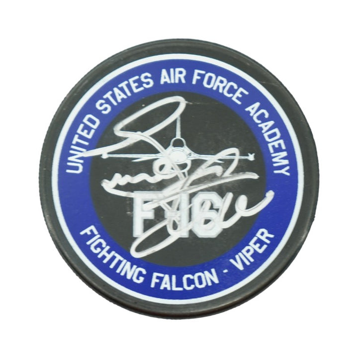 Frank Serratore U.S. Air Force Academy 2025 Game Issued F16 120th Squadron Hockey Puck