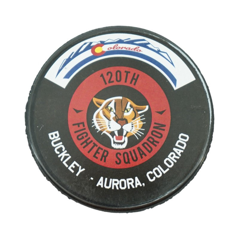 Frank Serratore U.S. Air Force Academy 2025 Game Issued F16 120th Squadron Hockey Puck