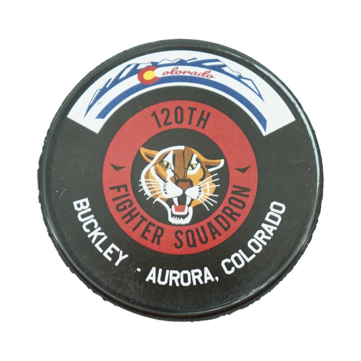 Frank Serratore U.S. Air Force Academy 2025 Game Issued F16 120th Squadron Hockey Puck