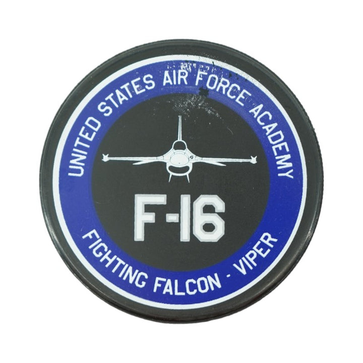 U.S. Air Force Academy 2025 Game Used F16 555th Squadron Hockey Puck