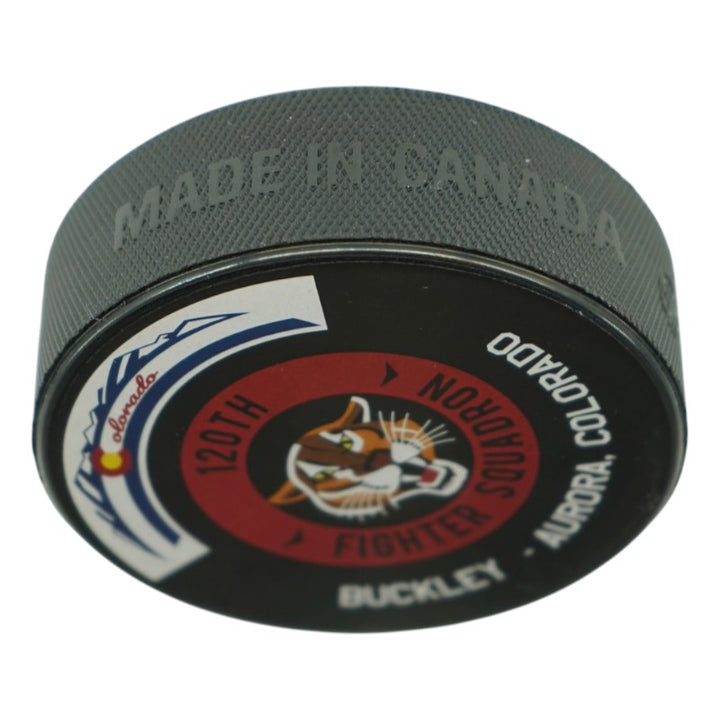 U.S. Air Force Academy 2025 Game Issued F16 120th Squadron Hockey Puck