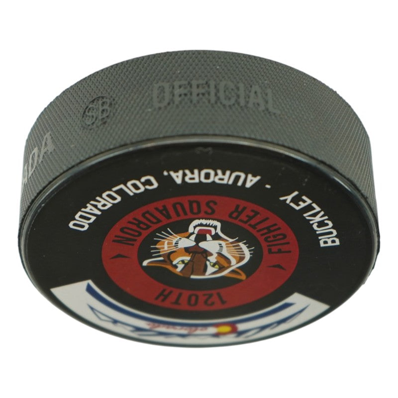 U.S. Air Force Academy 2025 Game Issued F16 120th Squadron Hockey Puck