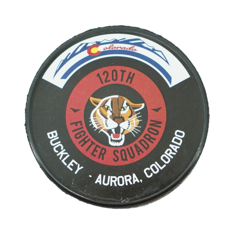 U.S. Air Force Academy 2025 Game Issued F16 120th Squadron Hockey Puck