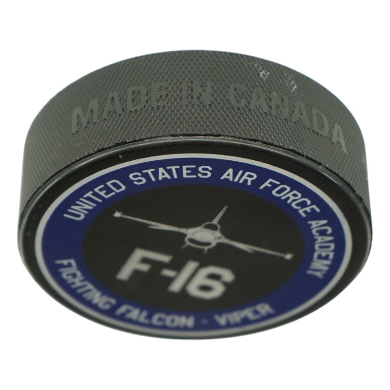 U.S. Air Force Academy 2025 Game Issued F16 Victory By Valor Hockey Puck