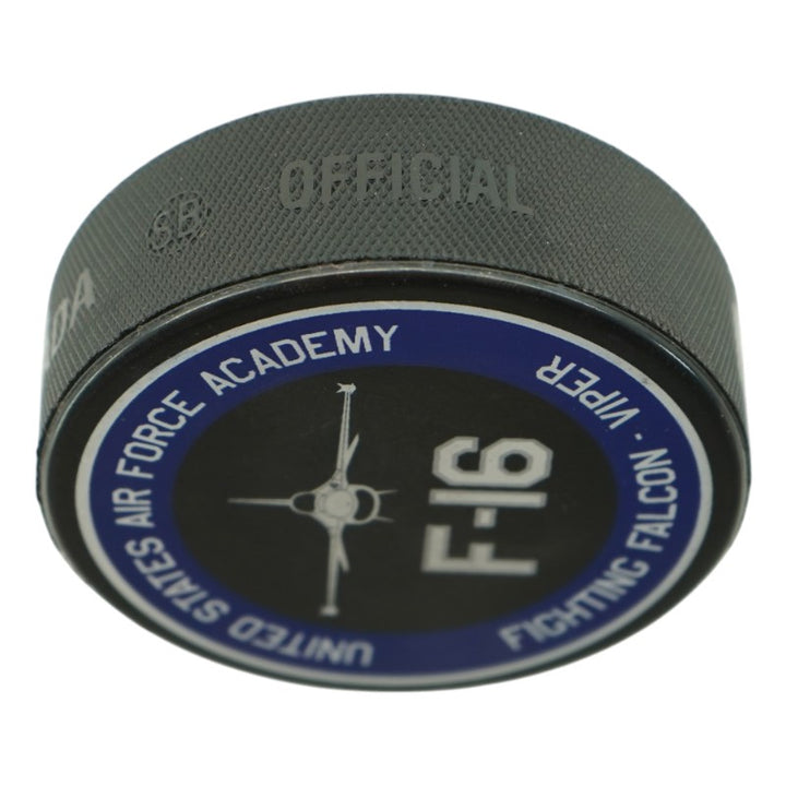U.S. Air Force Academy 2025 Game Issued F16 Victory By Valor Hockey Puck