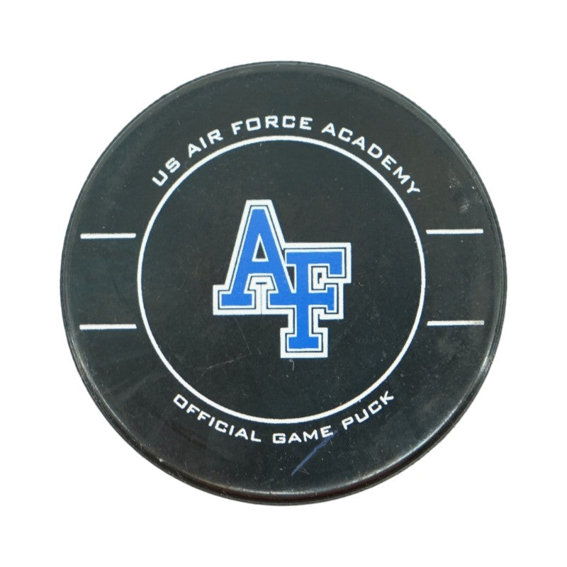 U.S. Air Force Academy 2025 Game Issued Logo Hockey Puck-2