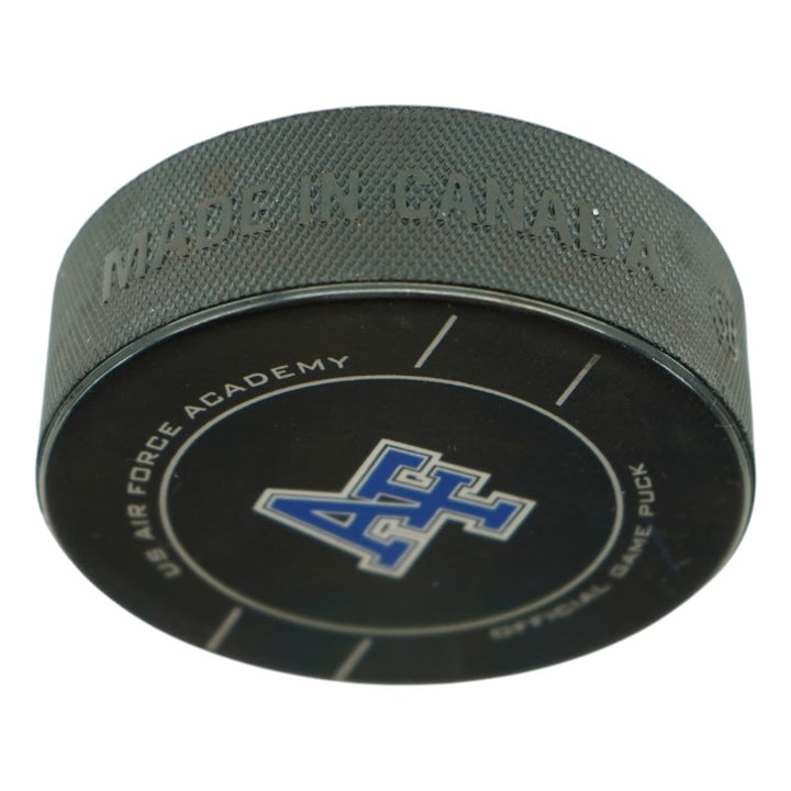 U.S. Air Force Academy 2025 Game Issued Logo Hockey Puck-2