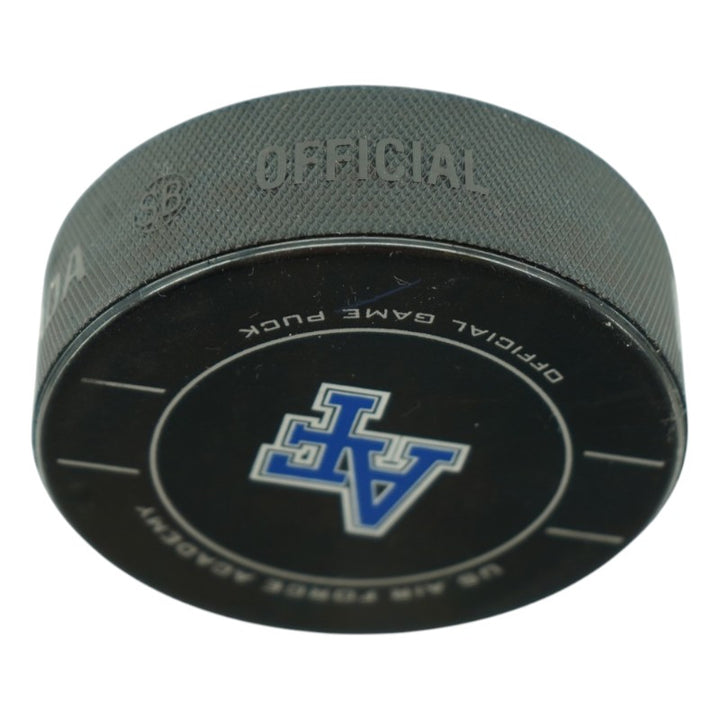 U.S. Air Force Academy 2025 Game Issued Logo Hockey Puck-2
