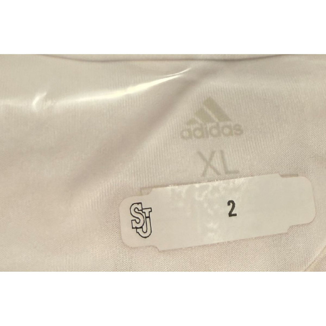 Sadiku Ibine Ayo St. John’s University 2025-2026 Game Used White Warm Up Shirt 1/24/26 vs. Xavier