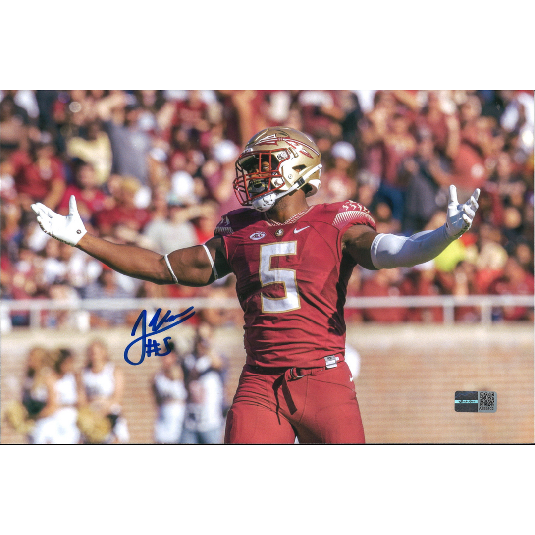 Jared Verse Florida State Autographed Signed 6x10 Photo (CX Auth)
