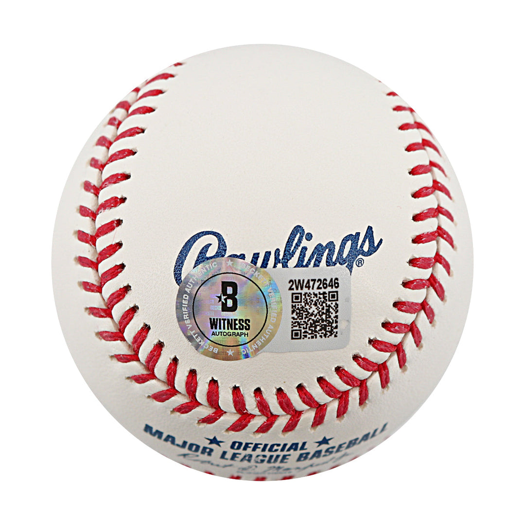 Mark Vientos New York Mets Autographed Signed ROMLB Baseball (Beckett Auth)